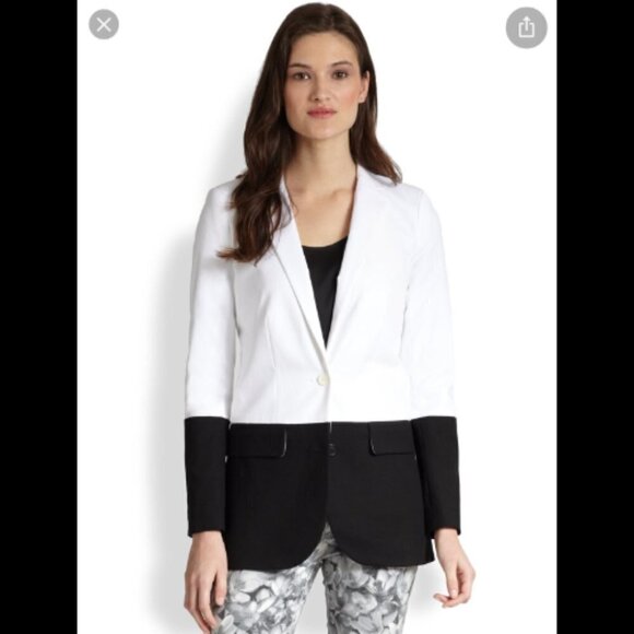 Michael Kors linen colorblock boy blazer - Picture 11 of 12
